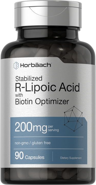 R Lipoic Acid 200mg Stabilized | 90 Capsules