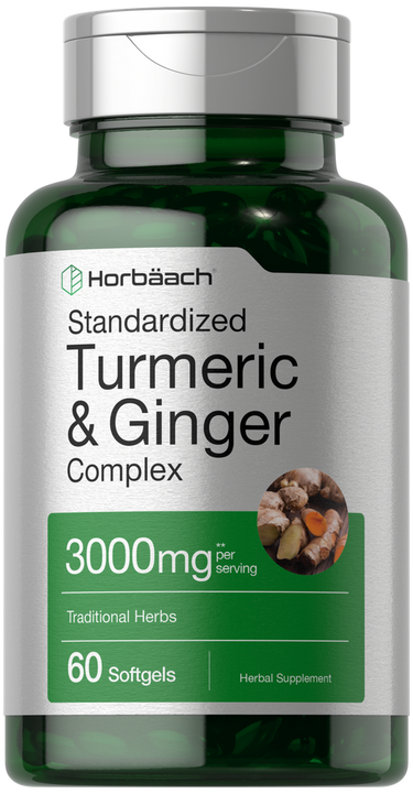 Turmeric, Ginger, Black Pepper Complex 3000mg | 60 Softgels