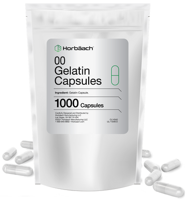 Clear Size 00 Empty Capsules | 1000 Gelatin Capsules