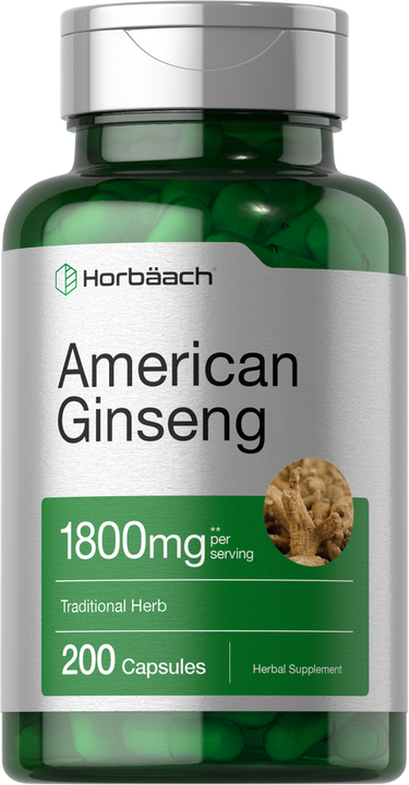 American Ginseng 1800mg | 200 Capsules