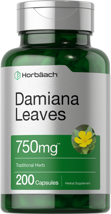 Damiana Leaf 750mg | 200 Capsules