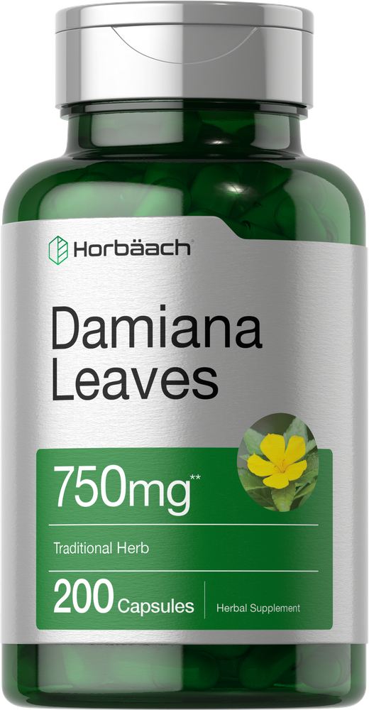 Damiana Leaf 750mg | 200 Capsules