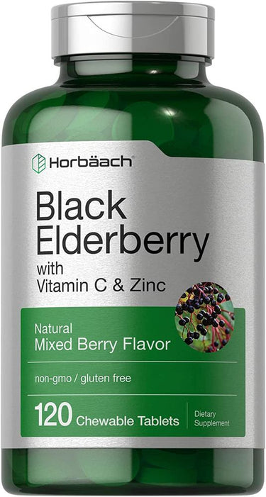 Elderberry,  Zinc, Vitamin C Complex | 120 Tablets