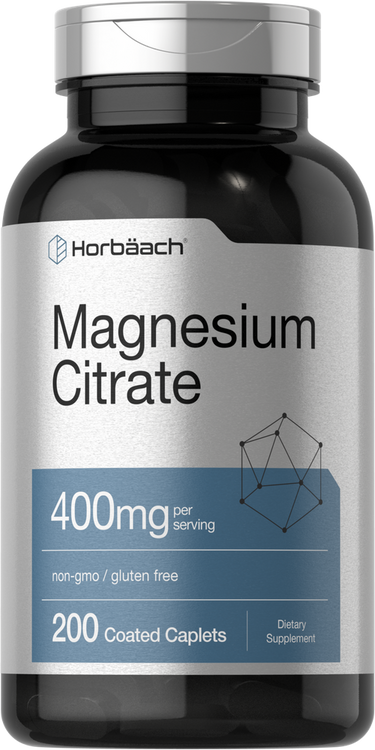 Magnesium Citrate 400mg | 200 Coated Caplets