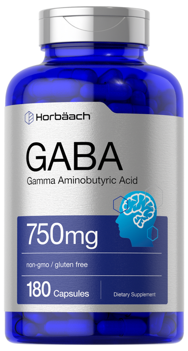GABA (Gamma Aminobutyric Acid) 750mg | 180 Capsules