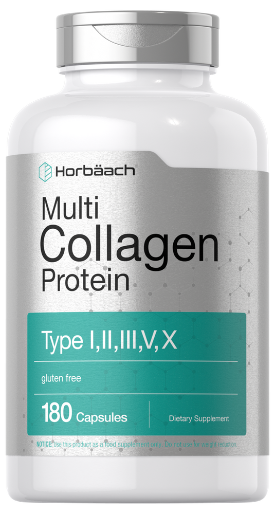 Multi Collagen Protein 2000mg | 180 Capsules | Type I, II, III, V, X