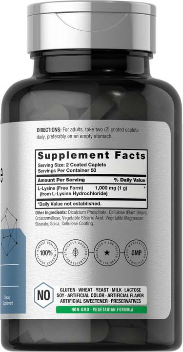 L-Lysine 1000mg | 100 Caplets