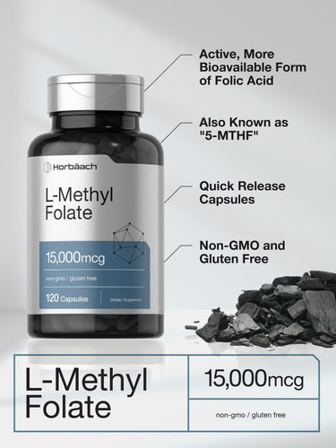 L Methylfolate 15000mcg | 120 Capsules