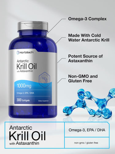 Antarctic Krill Oil 1000mg | 300 Softgels