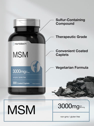 MSM 3000mg per serving | 300 Caplets