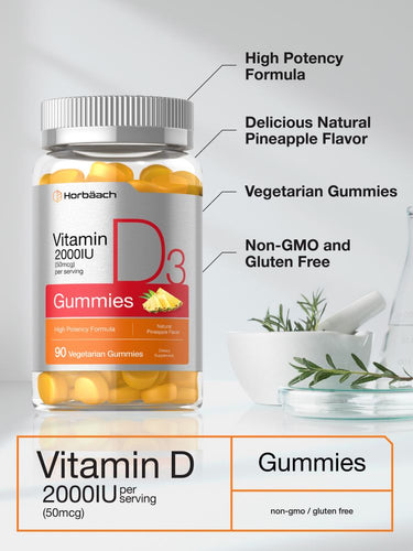 Vitamin D-3 2000IU | 90 Gummies