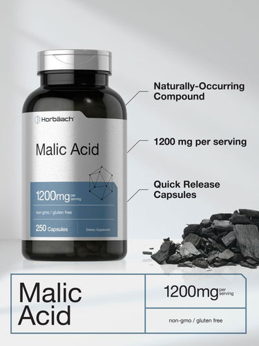 Malic Acid | 1200mg | 250 Capsules