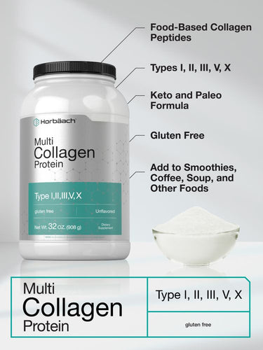 Multi Collagen Protein  | 32oz Powder