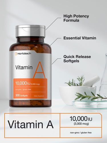 Vitamin A 10000 IU | 300 Softgels