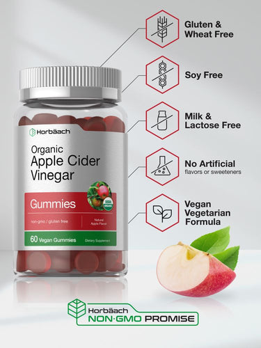 Organic Apple Cider Vinegar | 60 Gummies