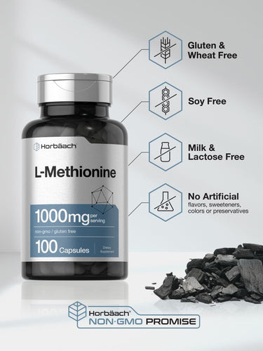 L Methionine 1000mg | 100 Capsules