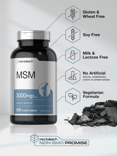 MSM 3000mg per serving | 300 Caplets