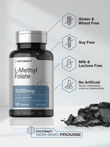 L Methylfolate 15000mcg | 120 Capsules