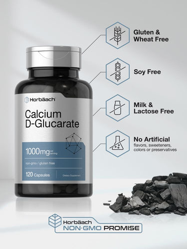 Calcium D-Glucarate 1000mg | 120 Capsules
