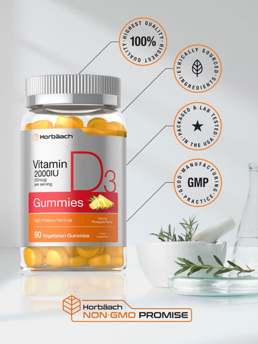Vitamin D-3 2000IU | 90 Gummies