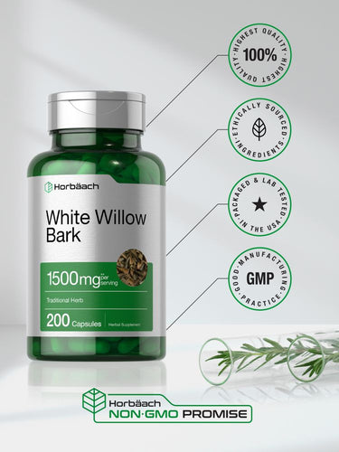 White Willow Bark 1500mg | 200 Capsules