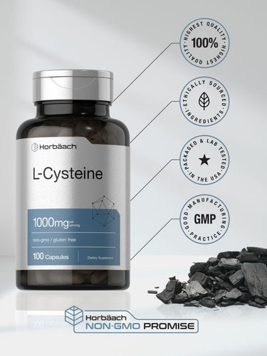 L-Cysteine 1000mg | 100 Capsules