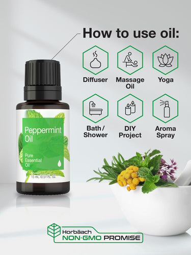 Peppermint Essential Oil | .5oz Liquid